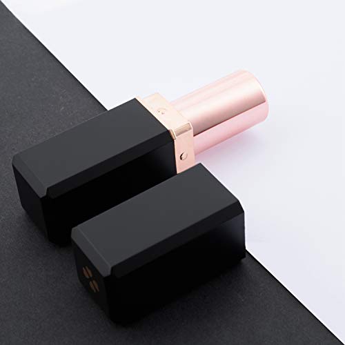 Black Lipstick Tubes 10pcs DIY Lip Balm Container - Square