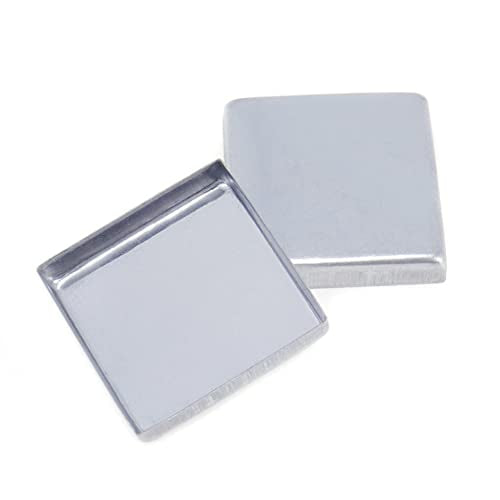 Coshar 30pc Empty Square Metal Eyeshadow Pans 26mm Magnetic Palette