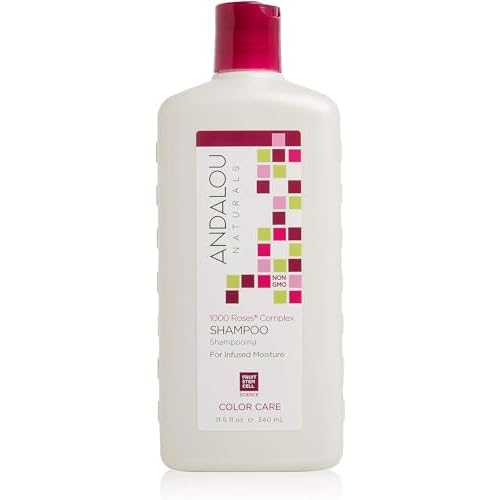 Andalou Naturals Shampoo Fluid Ounce, Complex Color Care 1000 Roses, 11.5 Fl Oz