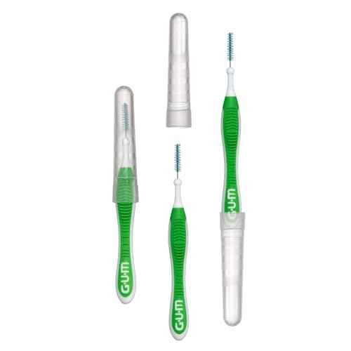 GUM Proxabrush Go-Betweens - Tight - Interdental Brushes - Soft Bristled Dental Picks for Plaque Removal & Gum Health - Safe for Braces & Dental Devices, 15 Count