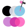 8 Pcs Silicone Round Nail Art Palette Set