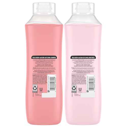 Suave Shampoo & Conditioner Set, Wild Cherry Blossom ? Everyday Softening Formulas with Cherry Blossom Extract & Vitamin E, 22.5 Oz Ea (2 Piece Set)