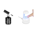 beetles Gel Polish 9 in 1 Nail Glue and Mini Uv Light Set for Easy and Fast Extension System Nail Gel Glue for False Nails Tips, Rhinestone, Base Gel, Blooming Gel
