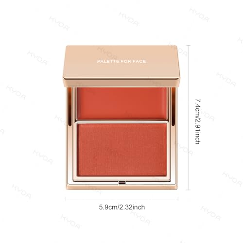 KYDA 2-in-1 Cream & Powder Blush Palette - Waterproof