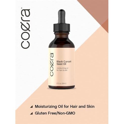 Coera Black Currant Seed Oil | 2 fl oz | Moisturizing Oil for Hair and Skin | Free of Parabens, SLS, & Fragrances