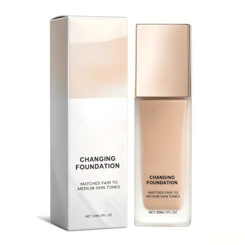 Color Changing Foundation for Mature Skin - Lightweight Liquid Makeup
