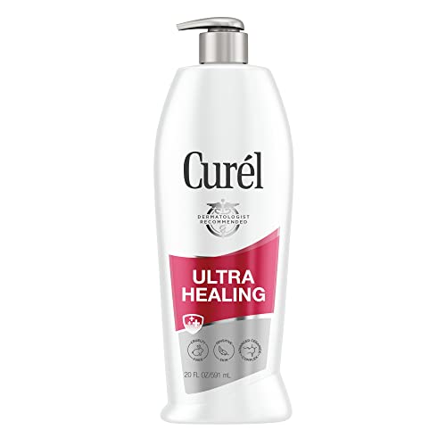 Curel Fragrance Free Comforting Body Lotion, Unscented Dry Skin Moisturizer for Sensitive Skin & Ultra Healing Lotion, Hand and Body Moisturizer for Extra Dry Skin
