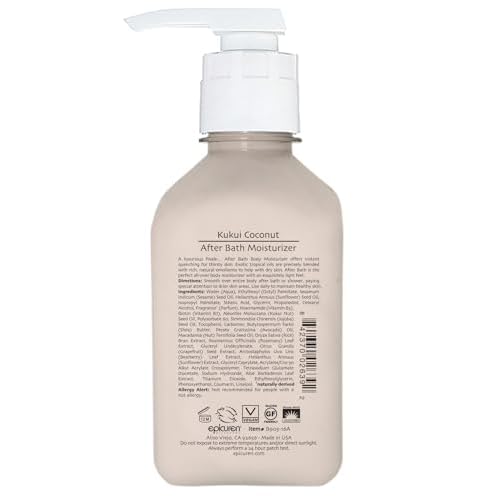 Epicuren Discovery After Bath Body Moisturizer, Kukui Coconut