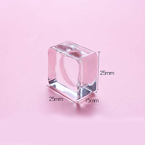 3-Piece Crystal Glass Eyelash Glue Palette Pads