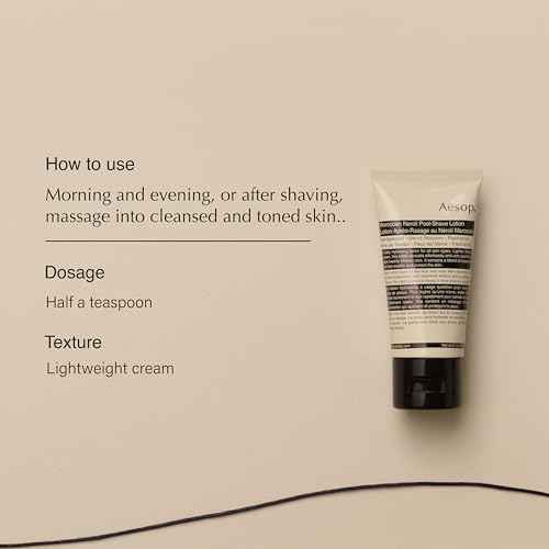 Aesop Moroccan Neroli Post Shave Lotion | Unisex Daily Hydrating Lotion Boosted With Botanical Oils | Balance Skin While Reducing Irritation and Aggravation | 2oz / 60mL
