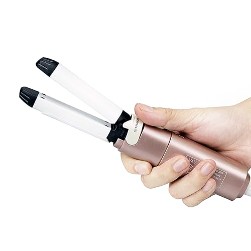 VAV Rose Gold 2-in-1 Mini Flat Iron & Curling Iron 1 Inch Ceramic Hair Styler