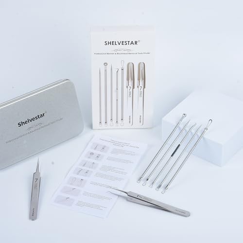 7-Piece Blackhead Remover Tool Kit | Stainless Steel Acne Extractor
