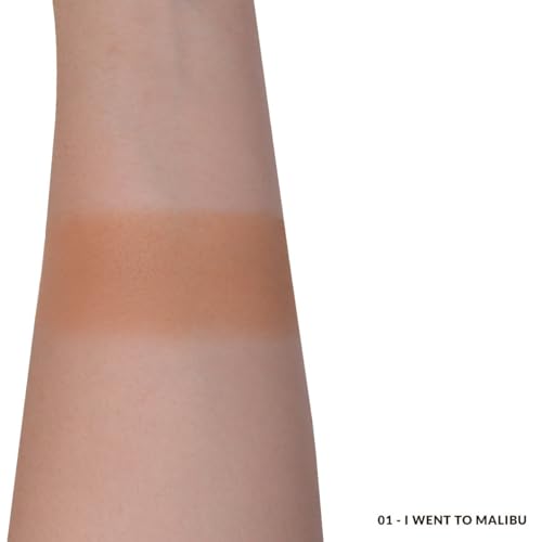 KimChiChic Beauty Thailor Bronzer, Silky Matte Finish for a Sun-Kissed Glow, Buildable Formula, Heart-Shaped Compact with Mirror, Cruelty-Free, I Went to Malibu
