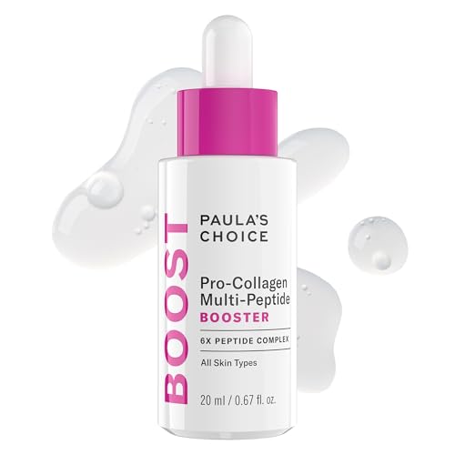 Paula¡¯s Choice Pro-Collagen Multi-Peptide Booster Face Serum for Wrinkles, Serum for Face Supports Collagen Production with Plumping Hyaluronic Acid & Amino Acids, Fragrance-Free, 0.67oz
