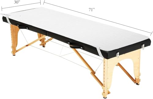 HOMGX Electric Massage Bed Warmer with 3 Heat Settings & Overheat Protection