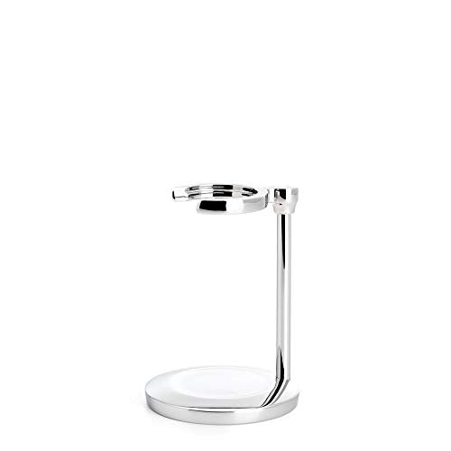 M?HLE Shaving Brush Minimalistic Chrome Stand for PURIST Brushes