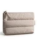 BAGSMART Camel Travel Organizer Pouch 1.6-Inch Slim Puffy Cosmetic Bag