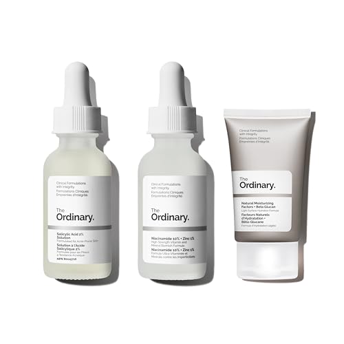 The Ordinary Acne Treatment Bundle Set for Oily Skin - Salicylic Acid, Niacinamide, Moisturizers