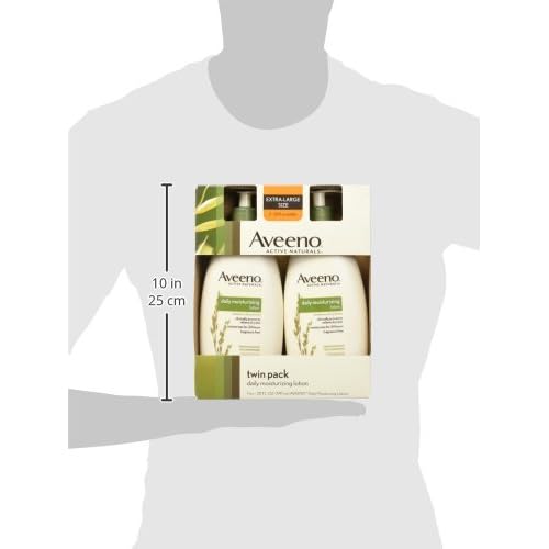 Aveeno Active Naturals Daily Moisturizing Lotion, New 2 Pack Of 20 Fl Ounce Pump, 1 Fl Ounce
