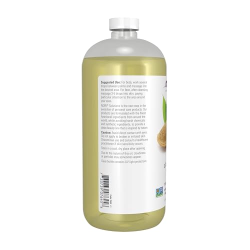 NOW Foods Solutions,Sweet Almond Oil,100% Pure Moisturizing Oil,Promotes Healthy-Looking Skin,Unscented-Oil,32-Ounce,(Pack of 2)