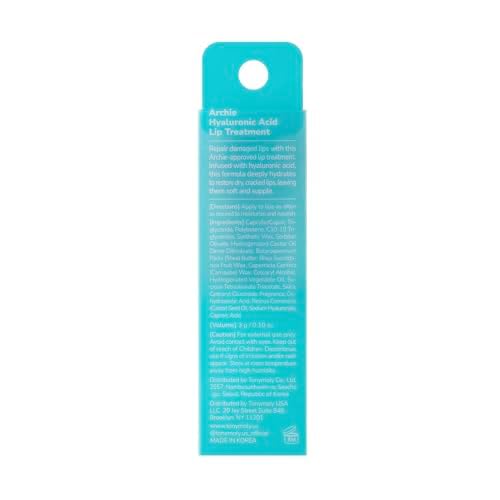 TONYMOLY x Squishmallows Archie Lip Treatment Stick ? Hydrating Lip Balm with Hyaluronic Acid, Moisturizing & Plumping Lip Care for Dry, Chapped Lips, 0.49 oz