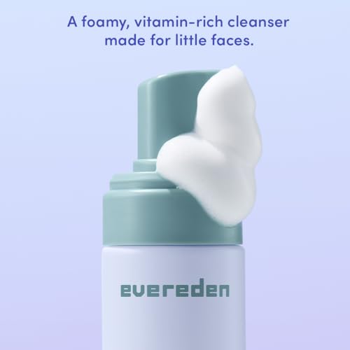 Evereden Unscented Kids Face Wash - Gentle, Hydrating Cleansing for Sensitive Skin, 8oz