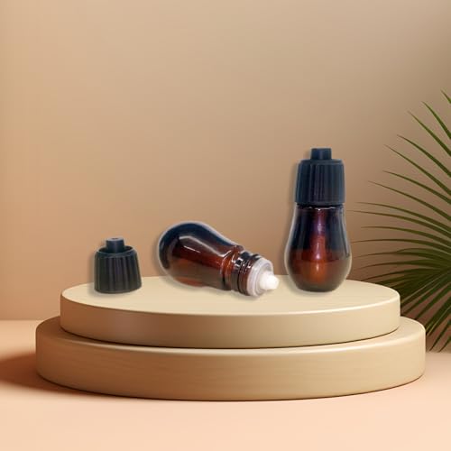 Empty Bottles for Essential Oils 20ml Small Glass Bottles (2Bottle 6Filters)