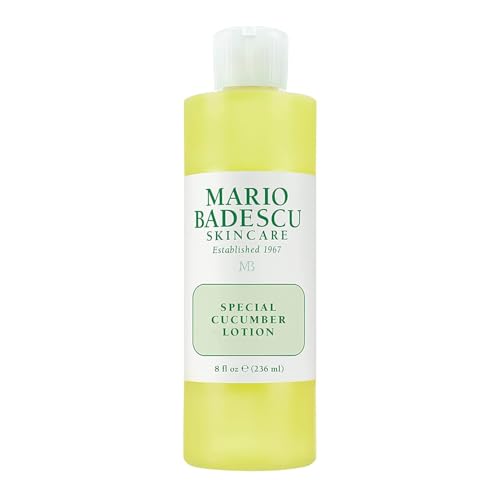 Mario Badescu Acne Facial Cleanser & Special Cucumber Lotion Set | Oil-Free Face Wash with Salicylic Acid & Aloe Vera + Non-Drying Toner for Excess Oil & Breakouts | 6 Fl Oz & 8 Fl Oz