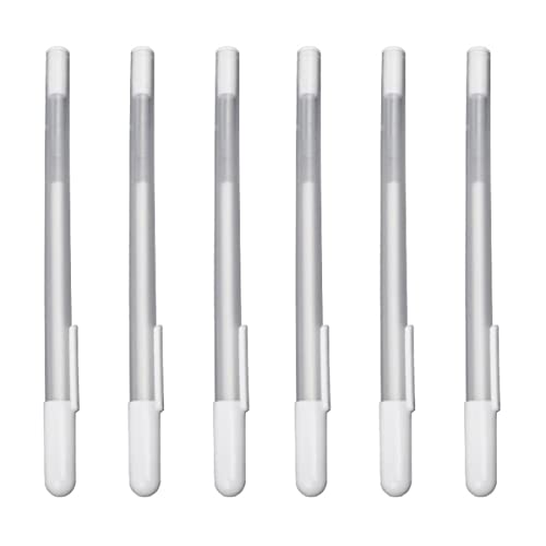 minkissy 6Pcs Eyebrow Mapping Pencil - White Eyebrow Pen White Microblading Markers for Skin Makeup Position Mapping Mark Tools Brow ()