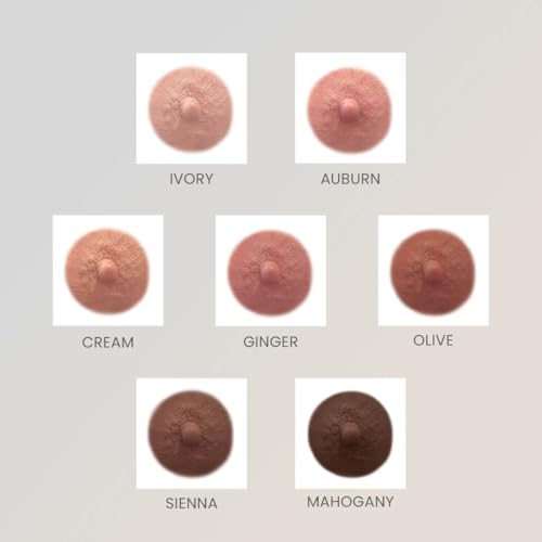 TataTattoos Temporary Realistic Nipple/Areola Tattoos ? Non-Surgical for Mastectomy Recovery ? for Post Breast Cancer Surgery (Olive, Medium (Pack of 4))