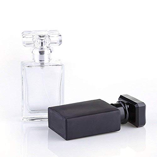 2 Pack 30ML Refillable Glass Perfume Bottles with Spray - Travel Cologne Atomizers