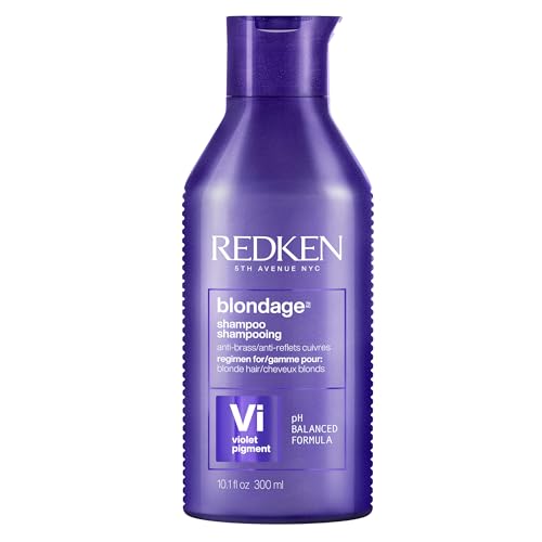 Redken Blondage Purple Shampoo For Blonde, Bleached or Highlighted Hair - Neutralizes Brassy Tones With Salicylic Acid, Color Depositing
