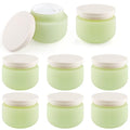 8 Oz Plastic Cosmetic Jars with Lids - Wide Mouth Storage Containers