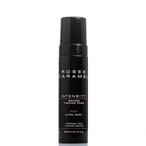 Rose & Caramel Intensity Ultra Dark Bronzed Self-Tanning Mousse ? Deep Bronze, Sunless Tanner, Hydrating & Long-Lasting, Streak-Free, (3.38 Fl Oz) 200ml