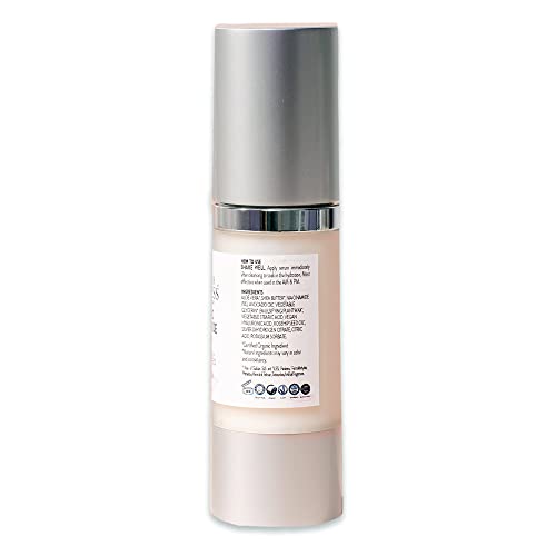 Glimmer Goddess Organic Anti-Aging Serum with Niacinamide Vitamin B3, Tightens Pores, Reduces Wrinkles with 5% Niacinamide: A Miracle for Your Skin, 1 oz