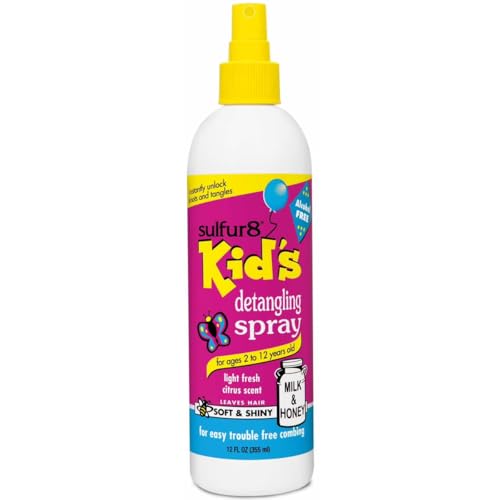 Sulfur8 Milk & Honey Detangling Spray 12 oz ? Conditioning Spray to Help Soften Hair, Reduce Knots, Refresh Fragrance, Lightweight Moisturizer for All Hair Types
