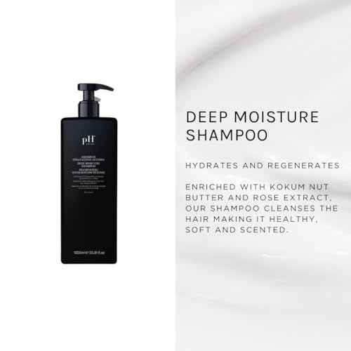 pH PURE HAIR Deep Moisture Set - Deep Moisture Shampoo and Conditioner Set with Extra Butter Hair Mask for Damaged & Dry Hair - 33.8 Oz (Pack of 3)