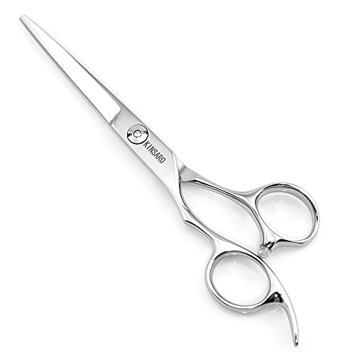 KINSARO Left Hand Hair Cutting Scissors 6 Inch Japan 440C Steel Professional Shears