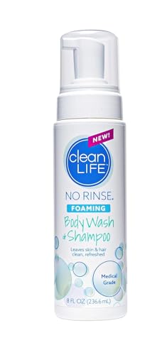No-Rinse Foaming Body Wash - Waterless Cleanser, 8 fl oz