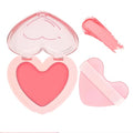 Multi Texture Heart Blush Cream, Liquid, Powder & Jelly Blushl for Cheeks,Beauty-Matte & Natural Finish Cheek Tint & Blush Palette (V3 Retro Chic)