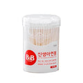 Cotton Swabs 210 pcs – 100% Pure Cotton, Double-Tipped, Paper Stick, Hygienic One-Touch Container