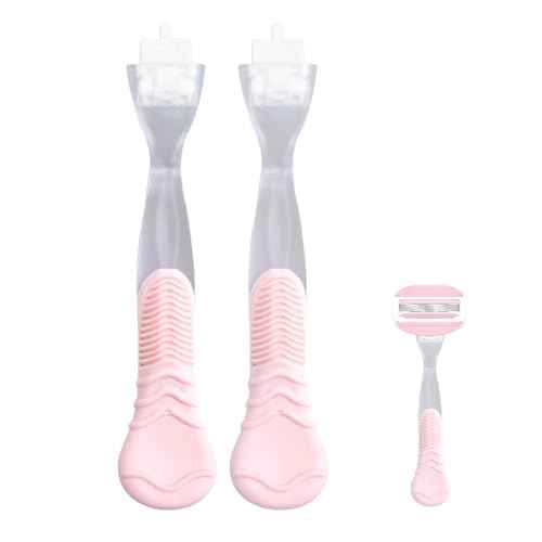 2 Pack Replacement Razor Handle Compatible with Venus only, Pink