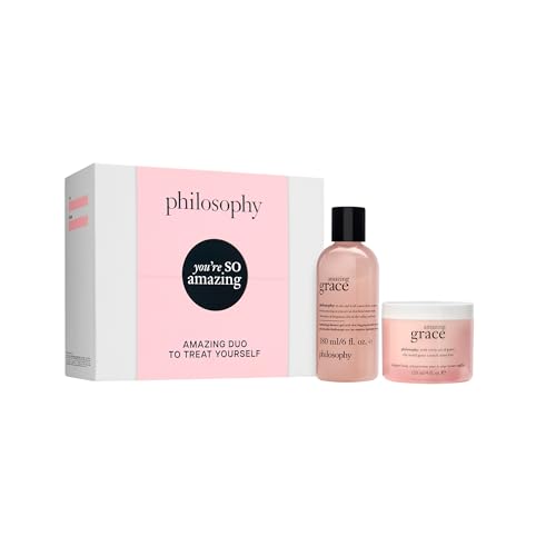 philosophy you're so amazing gift set - 2-pc. amazing grace hydrating shower gel (6oz) & whipped body cr?me (4oz) - moisturizing bath & body duo for women