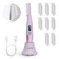 Sonic Dermaplane Razor for Women - Facial Exfoliator with LED Light
