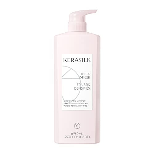 KERASILK Redensifying Shampoo |Leaves Hair Feeling Fuller & Thicker | Plumps Hair at Root for Denser Looking Strands | For Thinning, Weak Hair | 750ml