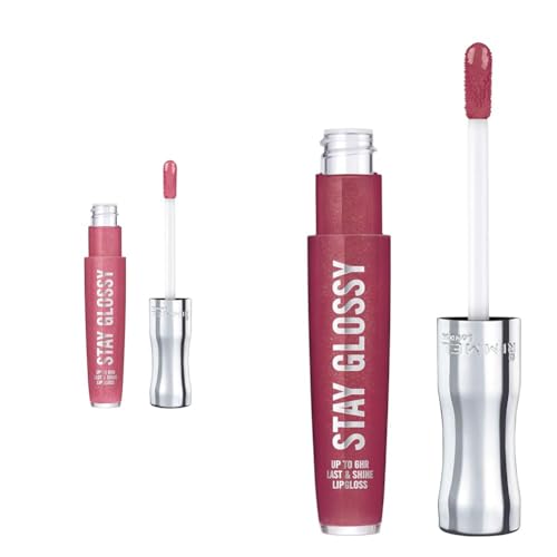 Rimmel Stay Glossy Lip Gloss Bundle - 2 Pack, 6HR Wear