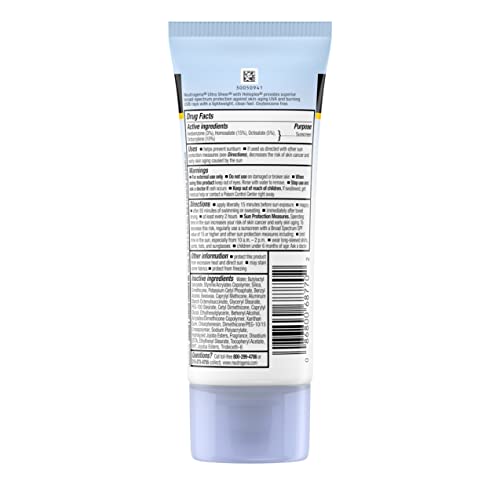 Neutrogena Ultra Sheer Dry-Touch Water Resistant and Non-Greasy Sunscreen Lotion with Broad Spectrum SPF 70, 3 Fl Oz (Pack of 1)