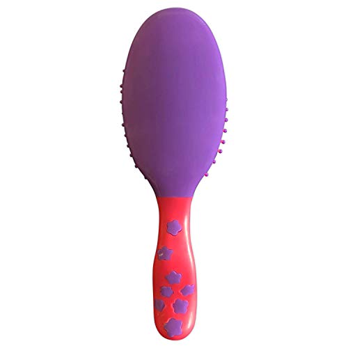 Scunci 2-Piece Girl Set Cushion Brush and Comb in Assorted Colors (1-Pack)
