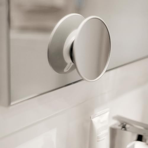 Cosmetic Mirror 10 x Magnification with Magnetic Extension Bar, Black