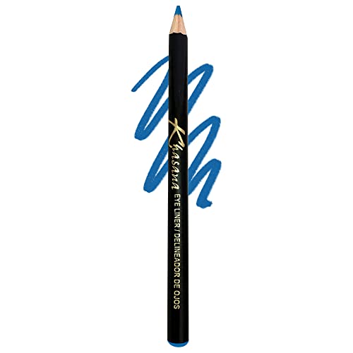 Khasana Waterproof Eyeliner Pencil - Smudge-Proof, Blue #12
